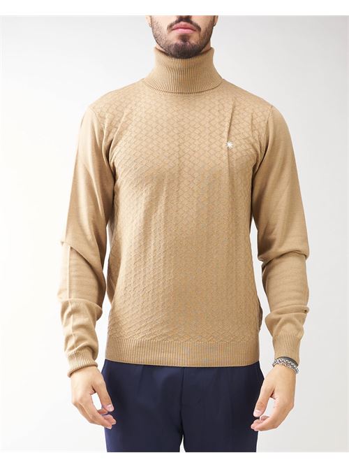 Jacquard sweater with high neck Manuel Ritz MANUEL RITZ | Sweater | 3532M53423387824